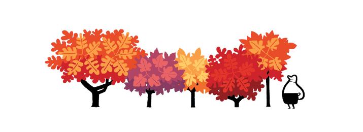 Google celebrates the first day of autumn