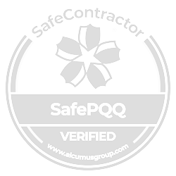 Safecontractor logo Greyscale
